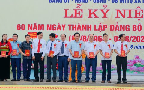 ĐẢNG BỘ XÃ LƯƠNG NGOẠI KỶ NIÊM 60 NĂM NGÀY THÀNH LẬP ĐẢNG BỘ